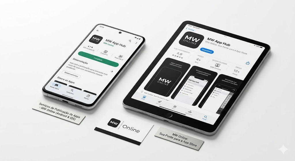 Publicação de aplicativos na App Store e Google Play